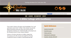 Desktop Screenshot of grahambiblecollege.com